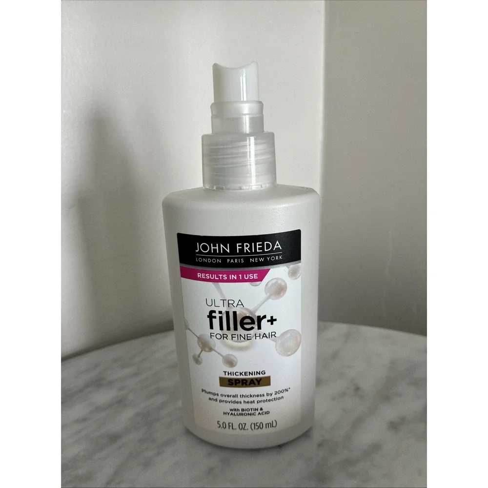 JOHN FRIEDA Ultra Filler + For Fine Hair Thickening Spray 5.0 FL Oz. New Full